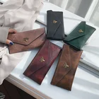 2020 Fashion Womens Wallets Simple Zipper Purses Black White Gray Red Long Wallet Soft PU Leather Money Bag
