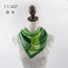 Custom printing yemen women fashion 58x58 matte satin square neck scarf