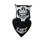 With Scarf Neck Gaiter Scarf Neck Gaiter Bandana With Ear Loops UV Protective Scarf Face Cover Balaclava For Men Women