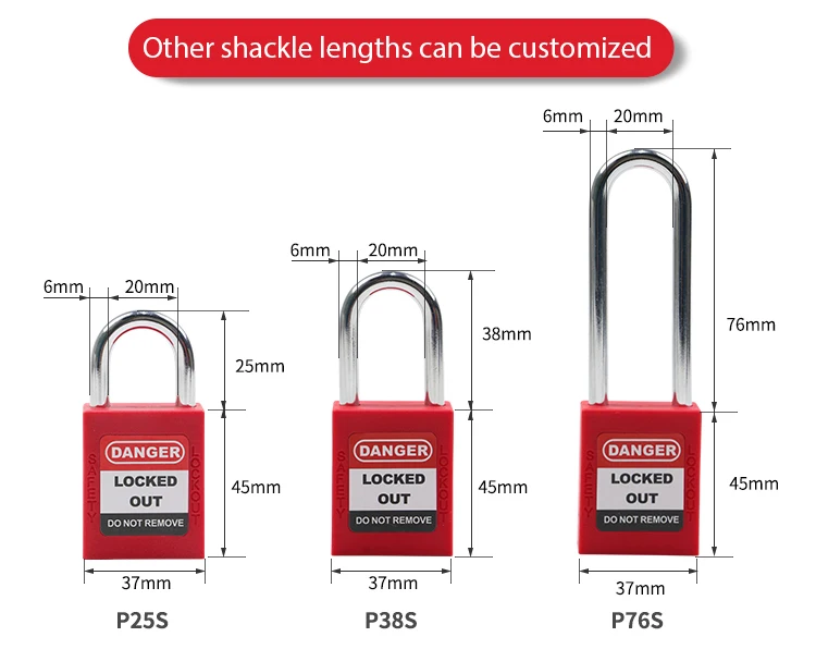 Ukuran Gembok Safety Padlock