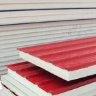 rockwool sandwich panel glass wool sandwich panel roof & wall board with colorful
