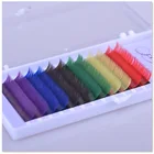 New style Stars colors eyelash extension individual rainbow candy colored eye lash extension