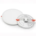 Economic lighting white recessed ceiling 8w adjustable led panel light round for residential