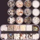 Fast shipping Thin Nail Art Decoration Abalone Shell Fragments DIY 3D Sea Nail Shell