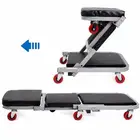 Tool All Steel Construction 40 Inch 2 In 1 Z Tool Workshop Rolling Creeper