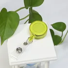 Colorful Pull reel id holder retractable plastic round yoyo clip for card plastic badge reel