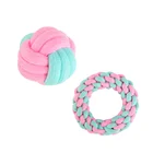 Toys For Wholesale Custom 12 Pack Pet Dog Cotton Rope Chew Toys Ball Set For Small Medium Dogs
