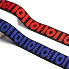 Custom spandex jacquard logo elastic band webbing straps