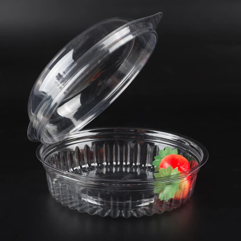 Lowest price wholesale plastic disposable food container with dome lid