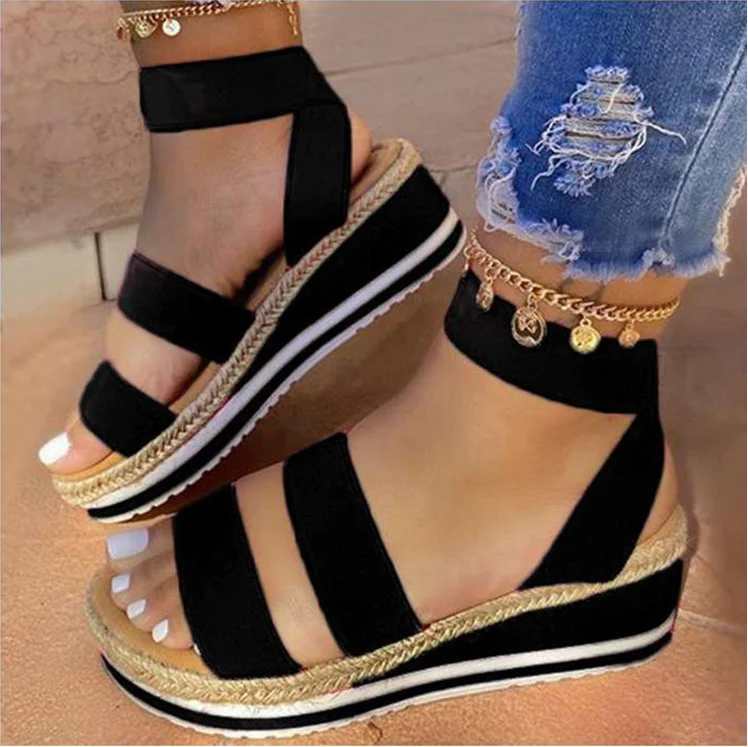 trendy platform sandals