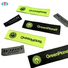Custom Logo Design Woven Label Clothes Label Tag T-shirt Label