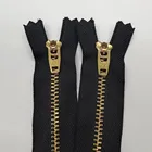 Zipper Zipper For Jeans Golden Brass Close-end Jeans Zipper 3# Zipper For Jeans