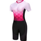 Triathlon Suit Pro Team Men Women Cycling Clothing Bicycle Clothes ciclismo Skin suit Swimwear Short Sleeve Jumpsuit Wear