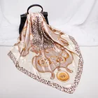 Silk Shawl Wholesale Woman Unique Super Soft Printed Twill Silk Hijab Square Scarf Shawl