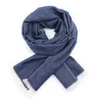 Long Style Custom Wool Blend High Quality Other Scarves Clematis Blue Herringbone Pattern Men Warm Winter Scarf