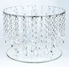 Crystal Acrylic Beaded Round Cake Stand -10 Inch Bejeweled