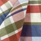100%cotton reactive yarn dyed poplin men shirts woven fabric