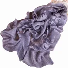 2019 New high quality cotton hollow out Solid color pashmina scarf wholesale fashion women long Jacquard scarves