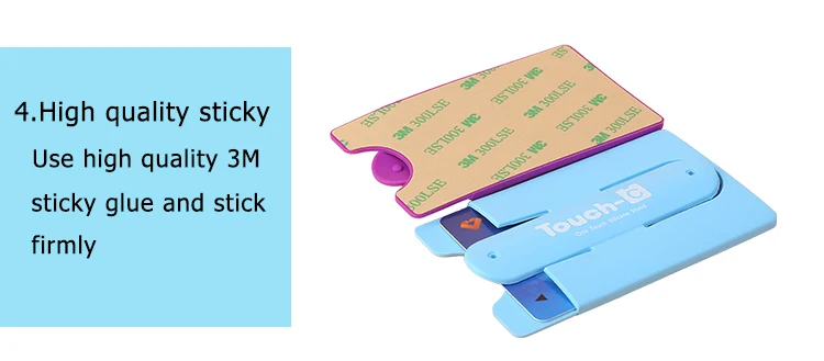 kvenge personality 3 m sticker pocket wallet silicone mobile