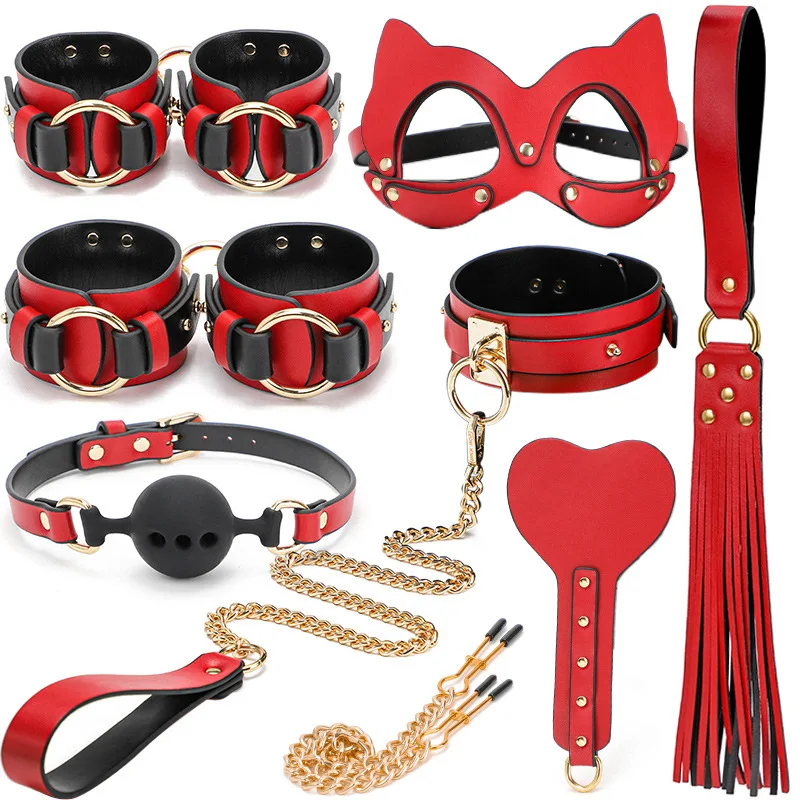 China Sexy Women Restraints Kit Sm Bdsm Sex Toy Fetish Harness Leather