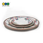 Melamine Restaurant Dishes BSCI Factory High Quality Wholesale Beauty Melamine Restaurant Dishes Set For Party