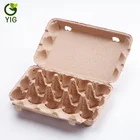 Custom molded paper egg carton 12 egg box/cartons packing