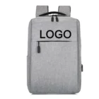 School Logo Custom Durable Business Travel School Bag Cheap 15.6 Inch Student Laptop Backpack With USB