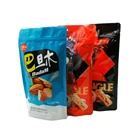 Custom Size 250g Food Snack Tea Coffee Rice Ziplock Small Stand Up Pouch Kraft Packaging Paper Bag with Window