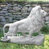 High Quality Outdoor Garden Life Size White Marble Animal Sculpture Stone Llion Statue