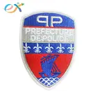 Customized MOQ 50 iron on 100% full embroidery patch with high quality thread