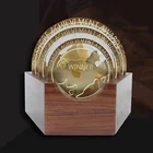 Wooden Trophy Plaques Trophy Premium Saudi Die Cast Metal Wooden Trophy Plaques Custom Trophy