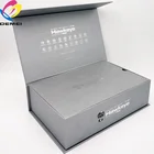 matte silver cardboard magnetic gift box magnetic electronic packaging box