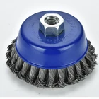 practical power twisted wire cup brush wire brush for metal polishing en12413 specification