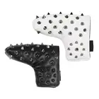 Golf Club Wholesale Custom PU Leather With Metal Rivet Durable Golf Club Headcover Magnetic Putter Cover