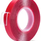 Red Liner Clear Polyester sticky tape Film Strong Acrylic Adhesive Double Sided PET Tape
