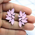 Eunice European and American exaggerated rhinestone stud earrings Women's temperament long ear jewelry