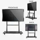 86" Yboard Dual system supported portable touch screen smart interactive whiteboard all in one computer for Office