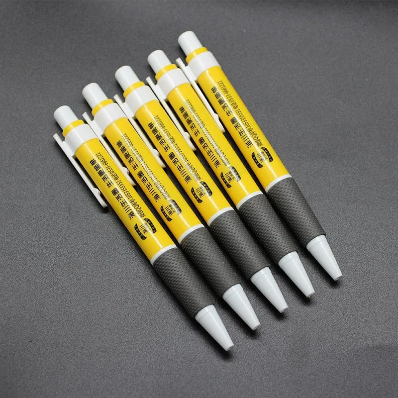 Wholesale Custom Logo Advertising Ballpoint Pen Simple Press Design with Plastic Material for Stationery Supplies and Gifts