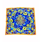 Women's square size custom hand printed 100 pure silk scarves