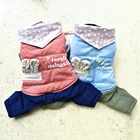 Wholesale dog clothes hot sale pet winter decorative ear and saliva towel cheap designer dog clothes