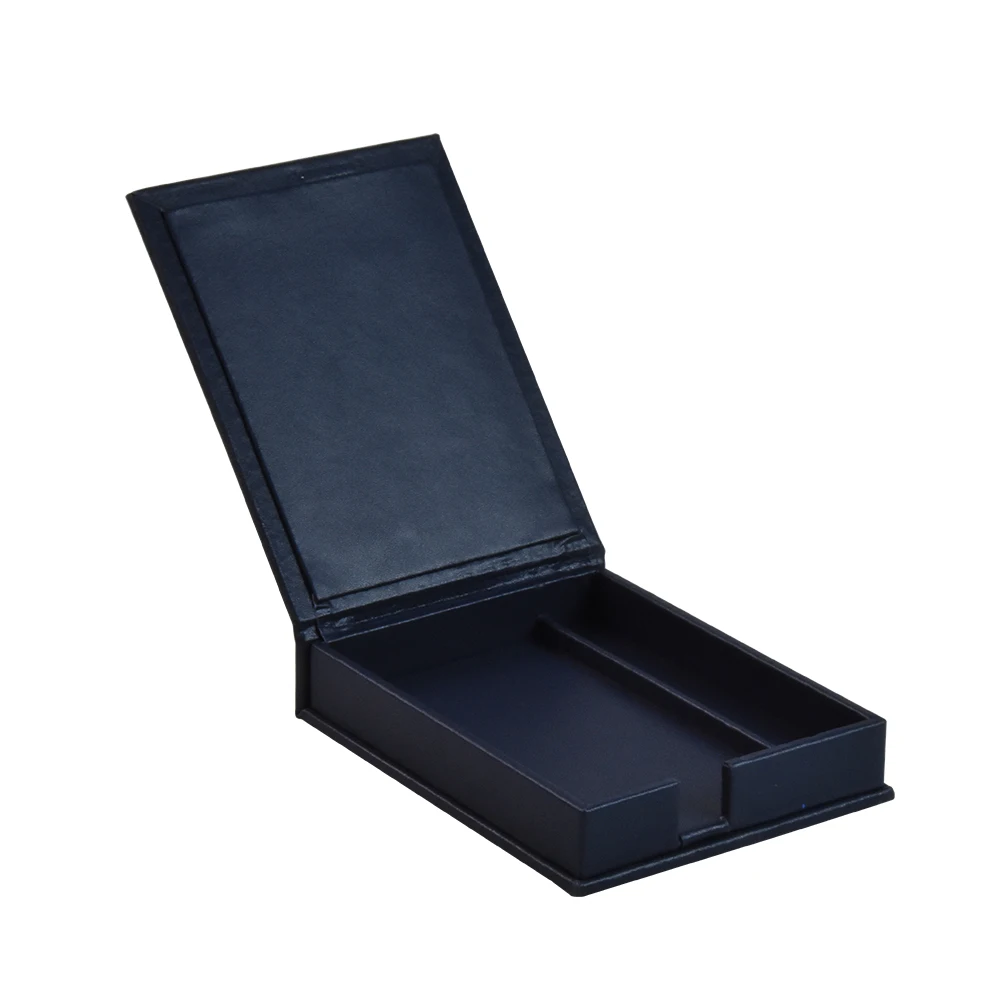 Classic custom leather desktop organizer note pad holder for hotel
