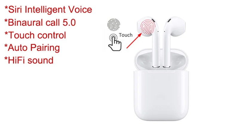 i11 TWS Wireless Charge Support Earphones Wireless Earphone Earbuds Touch Control Headset - ANKUX.COM