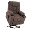 2 Side Pockets and Cup Holders with USB Ports Electric Power Lift Recliner Chair Sofa