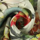 Silk 100%pure Mulberry Silk Chiffon Fabric Wholesale Vintage Silk Digital Printed Women Dress Wedding