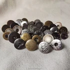 Custom brand logo designer rivets jean button