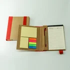 eco friendly recycled notebook with pen gift set