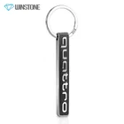 Custom enamel square bar car dealer metal keychain for luxury car