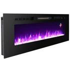 60" modern quality Crystal stone fuel effect artificial flame wall mounted indoor electric fireplace
