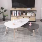 Table Tea Chinese Designer Simple Wooden Coffee Table Modern Wood Tea Table Set For Living Room