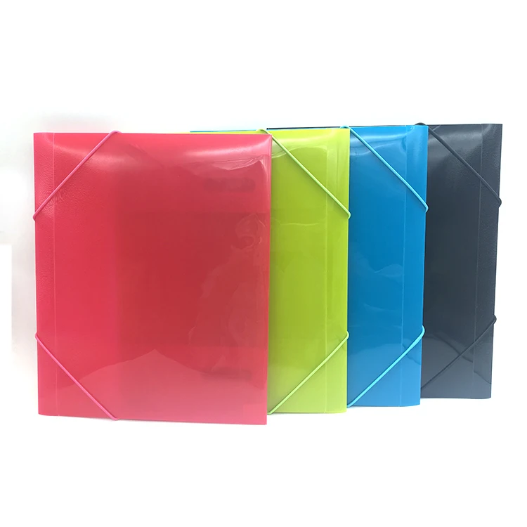 colorful transparent PP file folder